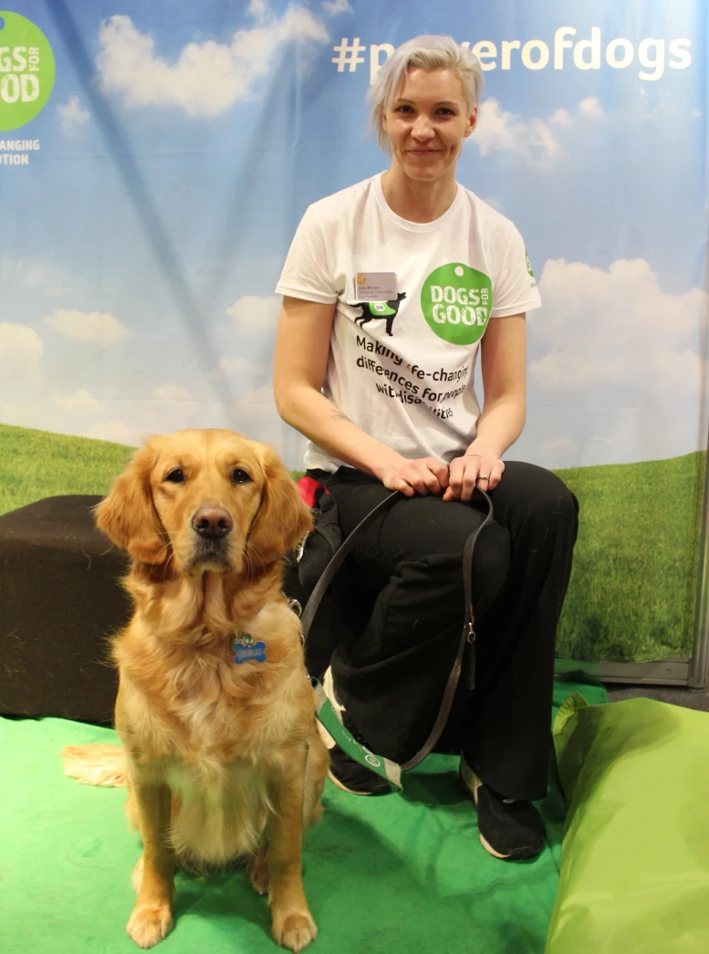 Julia And Georgie Sitting Together At Crufts