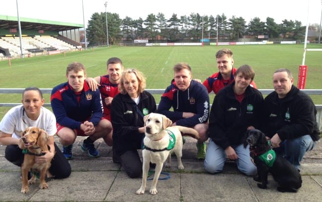 Warriors meet Dogs for Good Puppy Socialisers