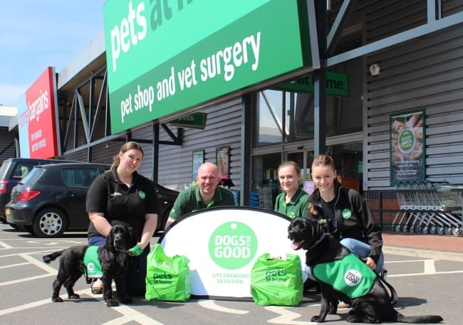 Pets at Home carrier bag donation