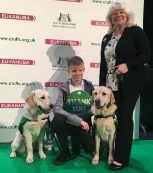 Joel and Caddie at Crufts