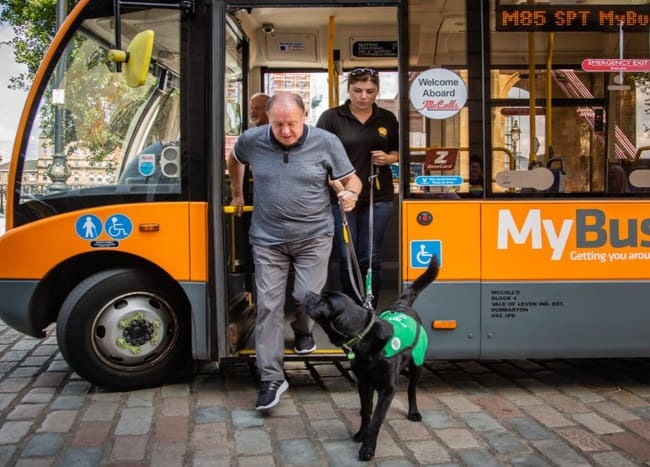 How are dogs helping people with Dementia