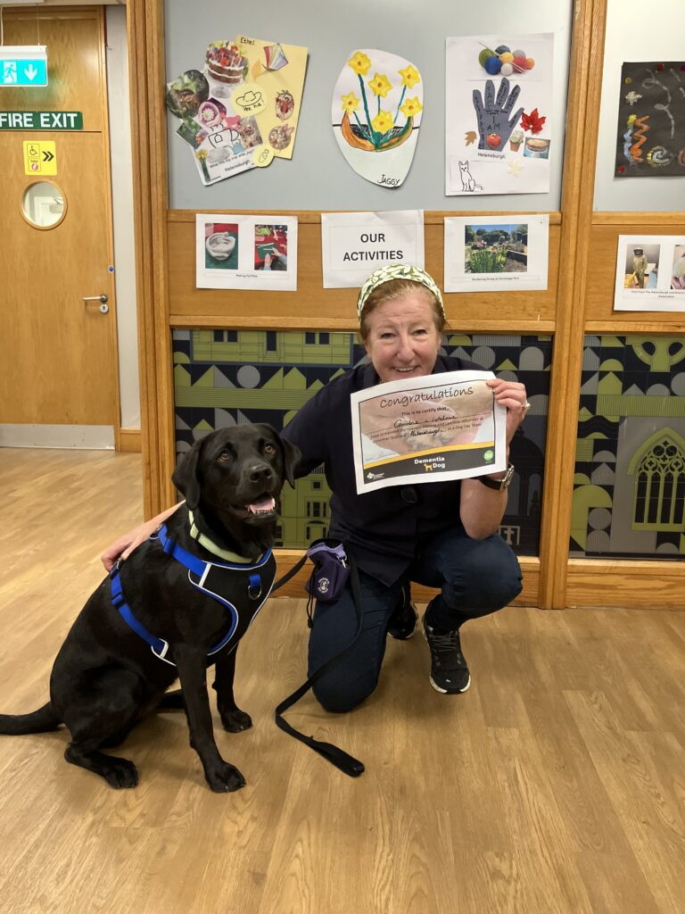 Caroline and Wilma holding their assessment certificates